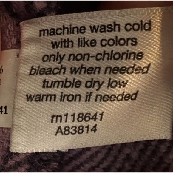 Lane Bryant Purple Plaid Flannel Shirt Jacket Women’s Plus 18/20 - Picture 6 of 9